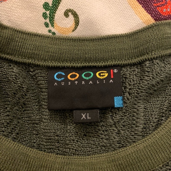 S O L D • COOGI sweater hunter green size XL EUC - Picture 2 of 9